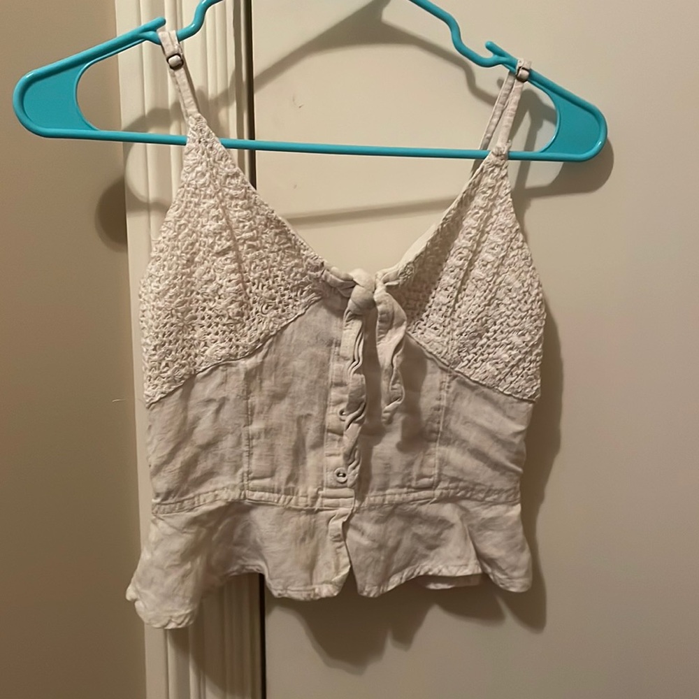 Off-white (light beige) summery tank